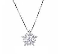 GGYTMQL 925 Gioielli da Collana da Fiocchi di Neve Micro-infili