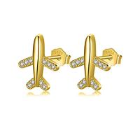 GGYTMQL 925 Orecchini di Stallone per stalloni Solid Real Sterling Sterling per Donne Gioielli