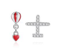 GGYTMQL 925 Orecchini di Stallone per stalloni Solid Real Sterling Sterling per Donne Gioielli
