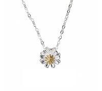 GGYTMQL 925 Piccole Margherite Sun Flower Chrysanthemum Collana Fresca
