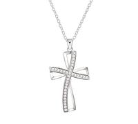 GGYTMQL 925 Serling Gioielli con gioielleria cristallina Crystal Cross Cioncepant Chains for Women Wedding Party Gioielli Regalo