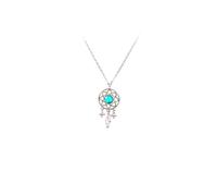 GGYTMQL 925 Tassel Moonstone Collana per Donne a Ciondolo Gioielli per Feste