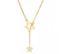 GGYTMQL 925 Tassel Star CAMPARE CHANNO PENDENT PENDENT Necklace Elegant CATERE CATERE Parte per Donne