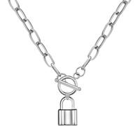 GGYTMQL Accessori 925 Collana a levetta Moneta in Argento Sterling per Donne, a levetta Collana a Pendente a Pacchetto di Palette - serbato