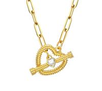 GGYTMQL Accessori Collana di alternanza di Fiori per Donne, amuleti Flusso a levette a levette Clip della Catena del Guscio alternante - Cerchio, Collana a Ciondolo Cardiaco