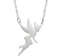 GGYTMQL Accessori Collana Fata per Donne, 925 collane a Ciondolo a Ciondolo in Argento in Argento Sterling, Collana di tintinnio, Gioielli da fiaba, Gioielli Tinkerbell