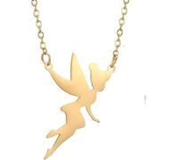 GGYTMQL Accessori Collana Fata per Donne, 925 collane a Ciondolo a Ciondolo in Argento in Argento Sterling, Collana di tintinnio, Gioielli da fiaba, Gioielli Tinkerbell