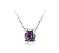 GGYTMQL Accessori - Colore DAR Tondo D 1CT Colora a Ciondolo moissanita per Donne