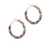 GGYTMQL Accessori Orecchini Colorati per Perline Orecchini di Nappa per Perline per Donna Donna con Perline di plastica retrò Funky