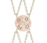 GGYTMQL Accessori per Il Puzzle Collana per Donne per Donne e Uomini, Sun Moon Cloud Star Padant Necklace Pendant Penderant 2/3/4/5, Collana Puzzle del Millennium, Couple Collace Puzzle Holiday