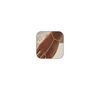 GGYTMQL Accessori per Ragazze Gold Diepty Bracciale Rinsty Rinstone Anello di Conto Catena Manuale per Donne Regali di roba alla Moda