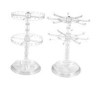 GGYTMQL Accessori per Ragazze PC per Display di Gioielli rotanti per Orecchini e Supporto Collana