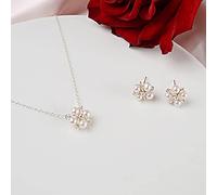 GGYTMQL Accessori Set di Gioielli Fatti a Mano per Perle d'Acqua Dolce Naturale per Perle a Mano 925 Orecchini di Collana in Argento per N Regide per Matrimoni 40 cm