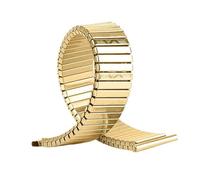 GGYTMQL Acciaio inossidabile Elastico Elastico Espansione in metallo in metallo Silver Gold Watch Bracciale con strumento con strumento
