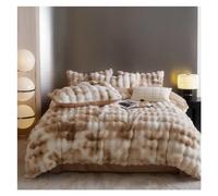 GGYTMQL Accogliente lettiere da Letto in Pelliccia in Finto per Letti Completi, Regina, King Size - Include Coperta, Copertura, Lenzuola, Federa e Set di trapunte