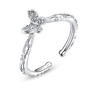 GGYTMQL Anelli di dito farfalla per donne Anello regolabile Collezione primavera