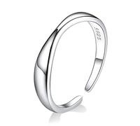 GGYTMQL Anelli irregolari dell'onda d'onda per donne 925 Anello regolabile delle dimensioni stelinge