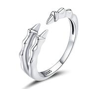 GGYTMQL Anello anello aperto artiglio scuro per donne ad anello regolabile