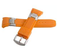 GGYTMQL Aqua Master 28mm arancione orologio in gomma cinghia con fibbia d'argento