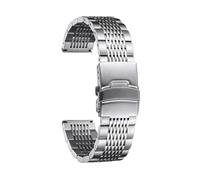GGYTMQL Banda di orologi in acciaio inossidabile 18 mm 20mm 22mm 24 mm cinghia di orologio in rete in metallo lucido per uomini donne oro d'oro in oro rosa nero d'oro