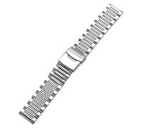 GGYTMQL Banda di orologi in acciaio inossidabile Accessori per cintura di mandrino a piegatura della fibbia pieghevole universale