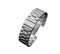 GGYTMQL Banda di orologi in acciaio inossidabile Accessori per cintura di mandrino a piegatura della fibbia pieghevole universale