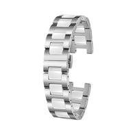 GGYTMQL Banda di orologi in acciaio inossidabile in ceramica intaccata per uomini e donne orologi in ceramica