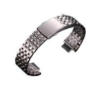 GGYTMQL Banda di orologi in acciaio inossidabile per donne da uomo, cinturini per orologi in acciaio inossidabile a rilascio rapido