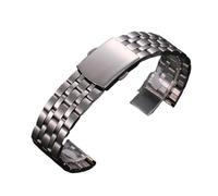 GGYTMQL Banda di orologi in acciaio inossidabile per donne da uomo, cinturini per orologi in acciaio inossidabile a rilascio rapido