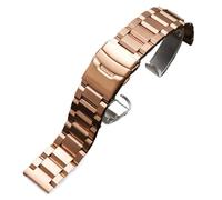 GGYTMQL Banda di orologi in acciaio inossidabile per donne da uomo, cinturini per orologi in acciaio inossidabile a rilascio rapido