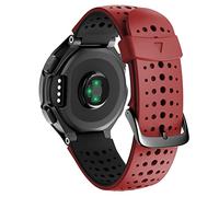 GGYTMQL Banda di orologio in silicone sostitutivo per Forerunner 230/235 / 220/620 / 630 / 735xt Watch Outdoor Sport Watch Strap/Green Black