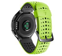 GGYTMQL Banda di orologio in silicone sostitutivo per Forerunner 230/235 / 220/620 / 630 / 735xt Watch Outdoor Sport Watch Strap/Green Black