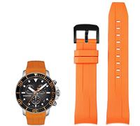 GGYTMQL Bande di orologi in silicone 22 mm per T120417 T120407 Quartz Diaria di gomma Sport Uomo Watch Cing Watchband impermeabile impermeabile