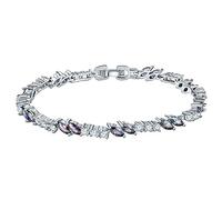 GGYTMQL Bracciale Bracciale Bracciale White Bracciale per donne White Zircon Ladies Design unico Lunghezza 18 cm