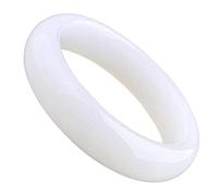 GGYTMQL Bracciale classico di giada classica per donne ragazze cinese Bracciale di giada naturale naturale di buona fortuna faticosa con scatola, 54-64 mm, 64 mm