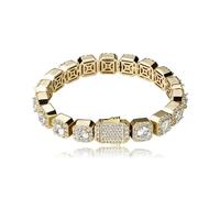 GGYTMQL Bracciale da tennis da 18k in oro bianco in oro bianco per tutti
