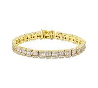 GGYTMQL Bracciale da tennis da 18k in oro bianco in oro bianco per tutti
