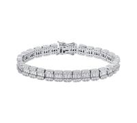 GGYTMQL Bracciale da tennis da 18k in oro bianco in oro bianco per tutti