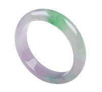 GGYTMQL Bracciale di Bangle di Giada, Giada Naturale a Bracciale Giada di Grado, Vede Galleggiante Femminile e Braccialetto di Giada Viola Galleggiante, per la Famiglia e Gli Amici, con Una Scatola
