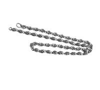 GGYTMQL Bracciale e Collana a Catena del Cranio Argento ~ 100% 925 Collana in Argento Sterling ~ per Donne e Uomini ~ 16 cm-80 cm di Lunghezza,