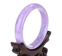 GGYTMQL Bracciale Femminile, Braccialetto di Giada Viola di Giada di Giada Naturale, Braccialetto di Giada Agata Viola Viola, 56-62 mm, 56 mm, 56 mm