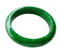GGYTMQL Bracciale per Braccialetto di Giada Verde Figo Naturale per Le Donne Che vegevole alla Moda e Mezzo di Buon auspicio 58-62 mm