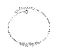GGYTMQL Bracciale Star Woman Rhinestone Sterling 925 Braccialetti per donne