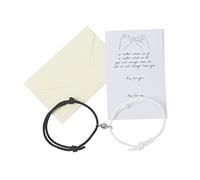 GGYTMQL Braccialetti coppie abbinate Bracciale primario Relazioni a lunga distanza Retaggi Bracciale coppia per lei Regali di gioielli a coppia regolabili impostati per le donne amanti uomini