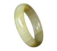 GGYTMQL Braccialetti da donna, bracciale per bracciale di giada di classe elegante, bracciali a catena giada a mano verde naturale, gioielli per ragazze artigianali con scatola, 60-62mm
