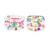 GGYTMQL Braccialetti preppy colorati braccialetti surfista set per donne braccialetti elastici perline boho braccialetti estetici y2k gioielli preppy per spiaggia estiva (set c)