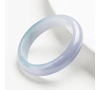 GGYTMQL Bracciali di Giada da Donna, Braccialetto di Giada a Colori Viola per Donne, Braccialetti di Giada Larga Medio per la Madre, per Una Ragazza, con Una Scatola di Gioielli, 54-64 mm, viola-60
