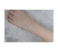 GGYTMQL bracciali per Donne 14k squisiti Labbra splendenti Bacio Parola approssimativa 16 cm