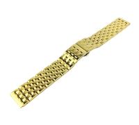 GGYTMQL Canda di guardia in acciaio inossidabile 18mm 19mm 20mm 21mm 22mm 23mm 24mm da orologio in metallo cinghia oro argento lucido