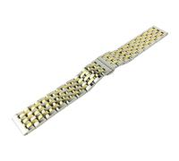 GGYTMQL Canda di guardia in acciaio inossidabile 18mm 19mm 20mm 21mm 22mm 23mm 24mm da orologio in metallo cinghia oro argento lucido